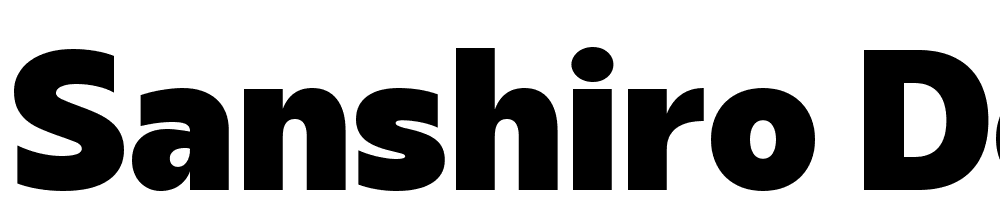 Sanshiro-Demo-Black font family download free