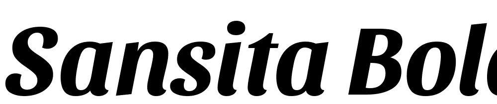 Sansita-Bold-Italic font family download free