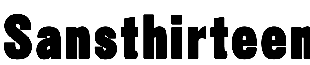 SansThirteenBlack font family download free