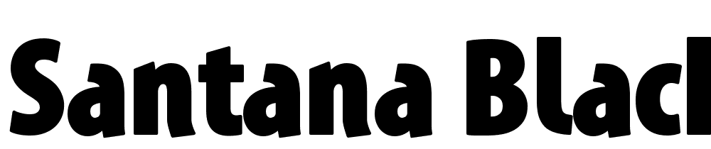 Santana-BlackCondensed font family download free