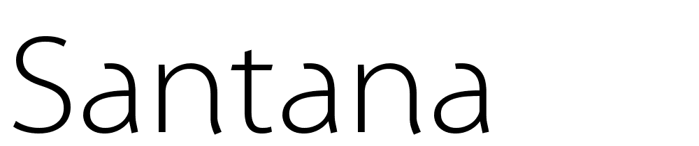 Santana font family download free