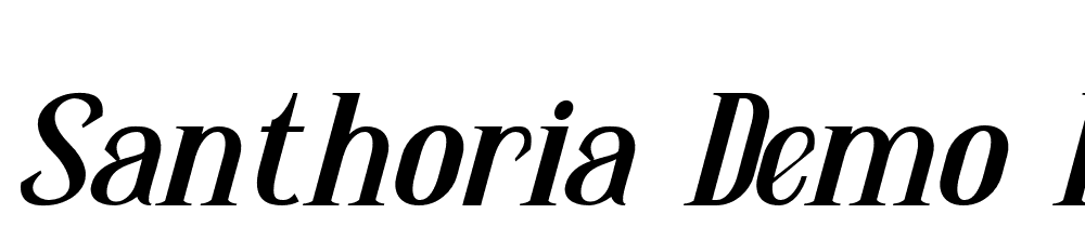 Santhoria-Demo-Italic font family download free