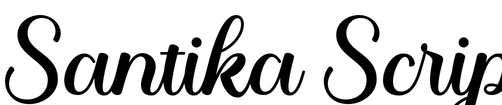 santika-script font family download free