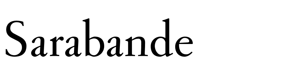 Sarabande font family download free