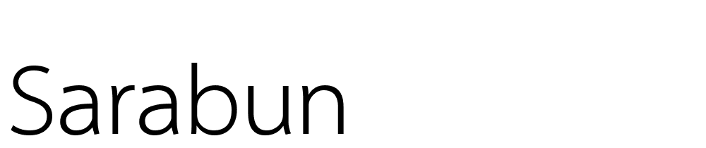 Sarabun font family download free