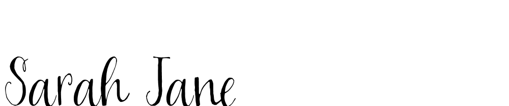 Sarah Jane font family download free