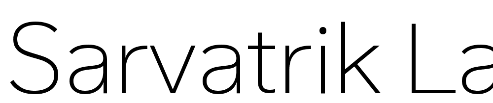 Sarvatrik Latin VF font family download free