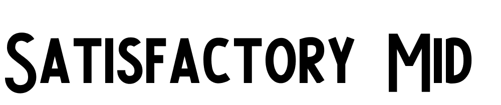 Satisfactory Mid font family download free