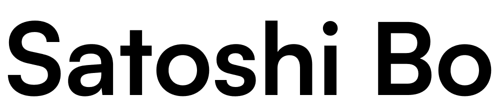 Satoshi-Bold font family download free