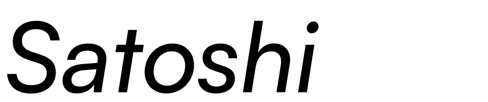 satoshi font family download free