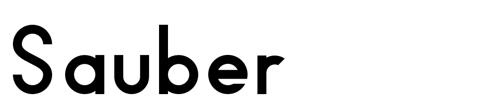 Sauber font family download free