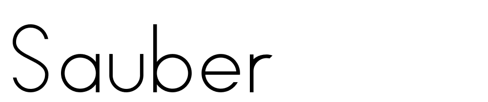 sauber font family download free