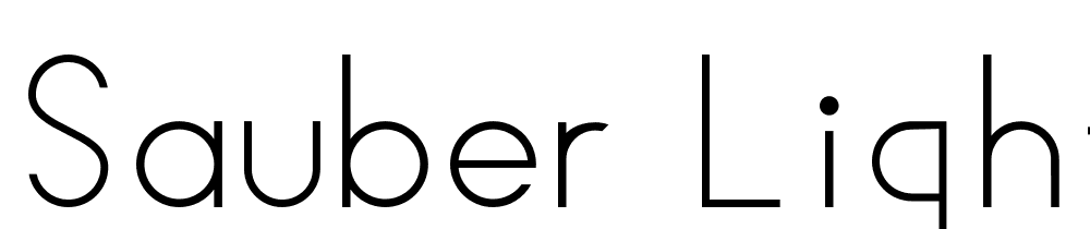 Sauber-Light font family download free