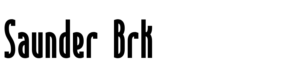 saunder-brk font family download free