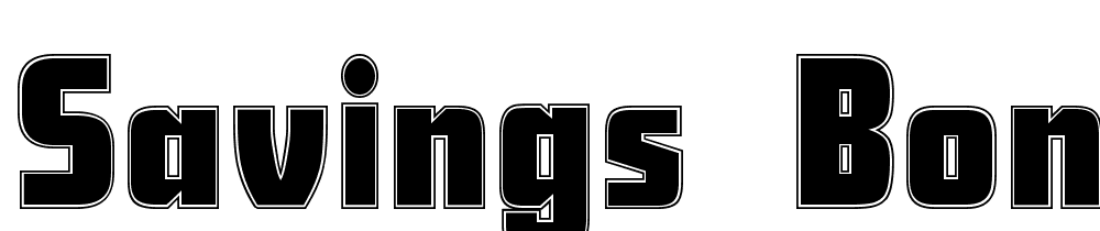 Savings-Bond-Contour font family download free