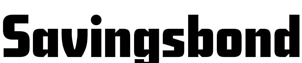 SavingsBond font family download free