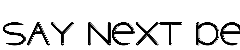 Say-Next-Demo-Shadow font family download free