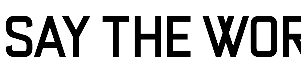 say_the_words font family download free