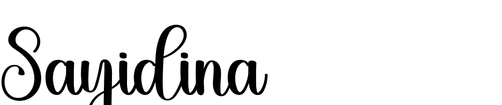 Sayidina font family download free