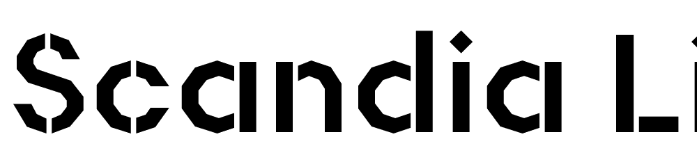 Scandia-Line-Stencil font family download free