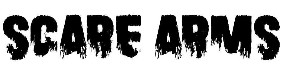 Scare-Arms font family download free