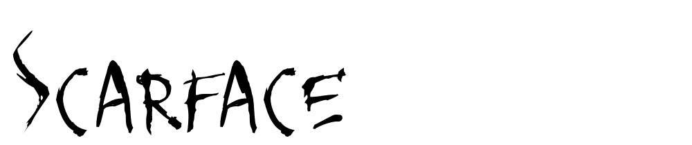 SCARFACE font family download free