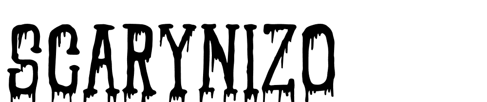 scarynizo font family download free