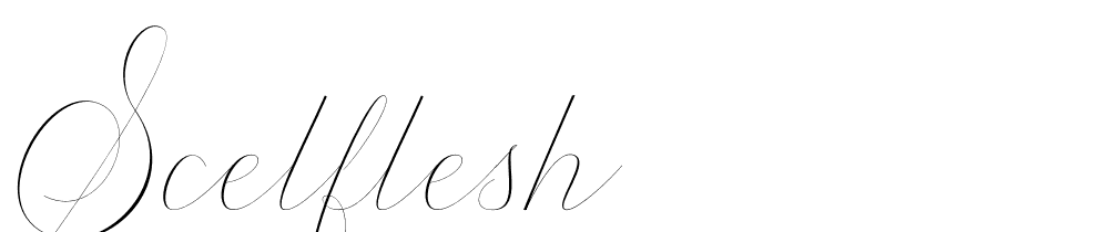 Scelflesh font family download free