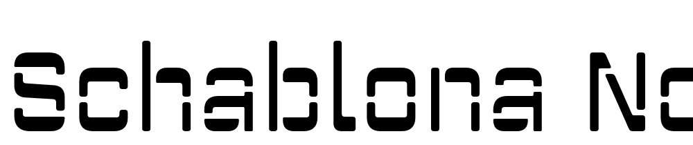 Schablona-No2 font family download free