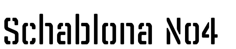 Schablona-No4 font family download free
