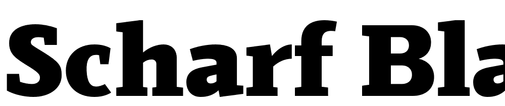 Scharf-Black font family download free