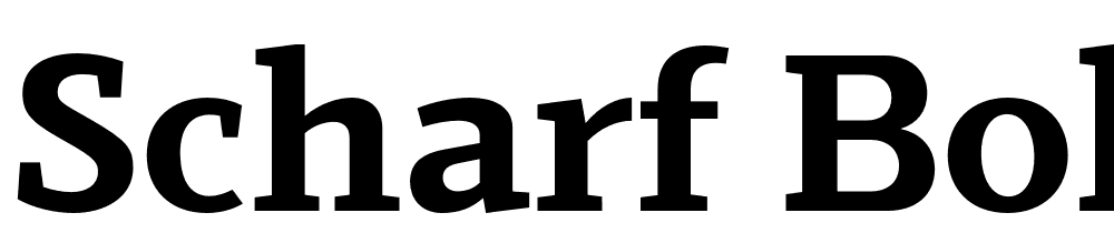 Scharf-Bold font family download free