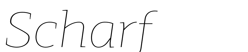 scharf font family download free