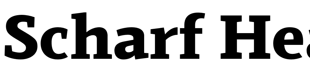 Scharf-Heavy font family download free