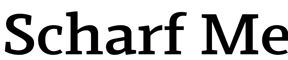 Scharf-Medium font family download free