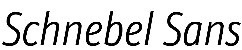 Schnebel-Sans-Pro-Comp-Light-Italic font family download free