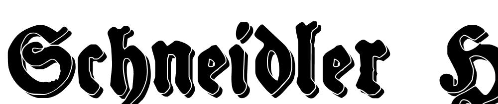 Schneidler-Halb-Fette-Shadow font family download free