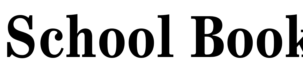 School Book font family download free
