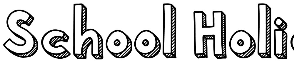 School-Holic-5-School-Holic-5 font family download free