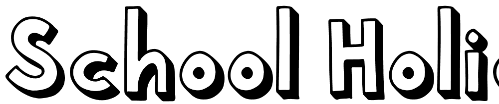 School-Holic-6-School-Holic-6 font family download free
