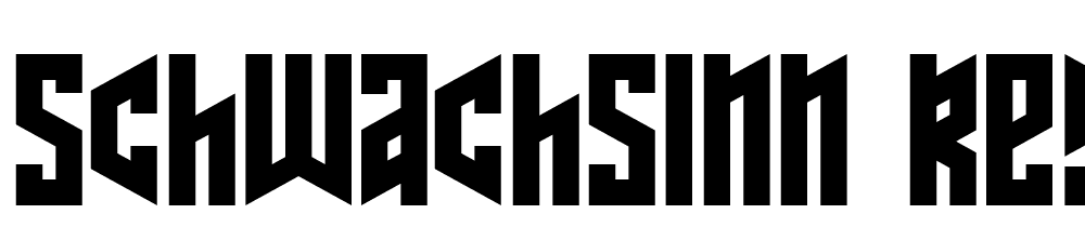 Schwachsinn-Regular font family download free