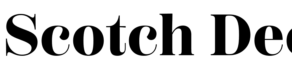 Scotch-Deck-Bold font family download free