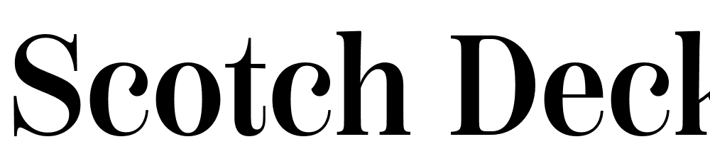 Scotch-Deck-Condensed-Medium font family download free