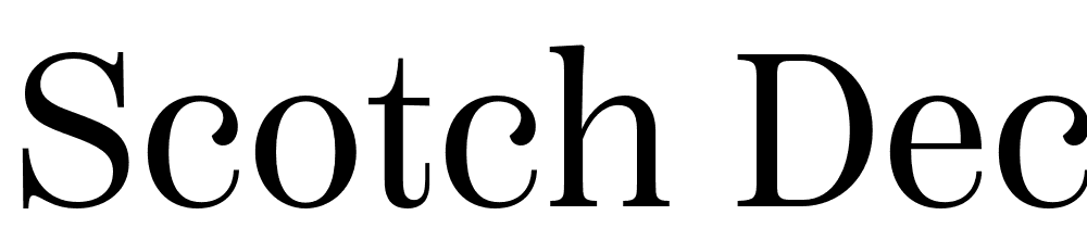 Scotch-Deck-Roman font family download free