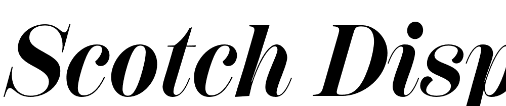 Scotch-Display-Condensed-Bold-Italic font family download free