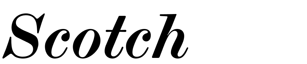 Scotch font family download free