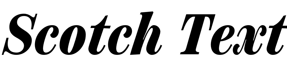 Scotch-Text-Compressed-Black-Italic font family download free