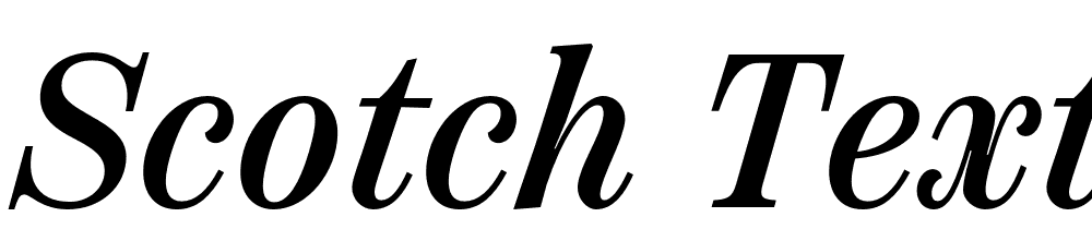 Scotch-Text-Condensed-Medium-Italic font family download free