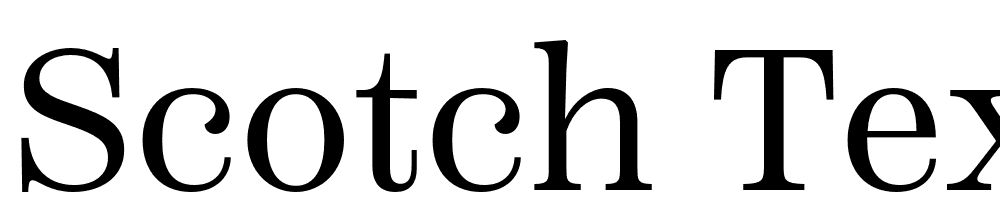 Scotch-Text-Roman font family download free