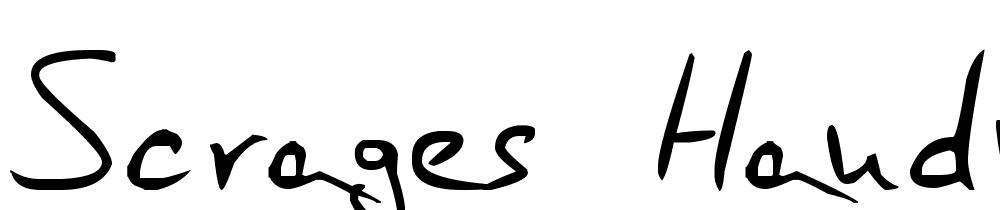 Scrages_handwrite font family download free